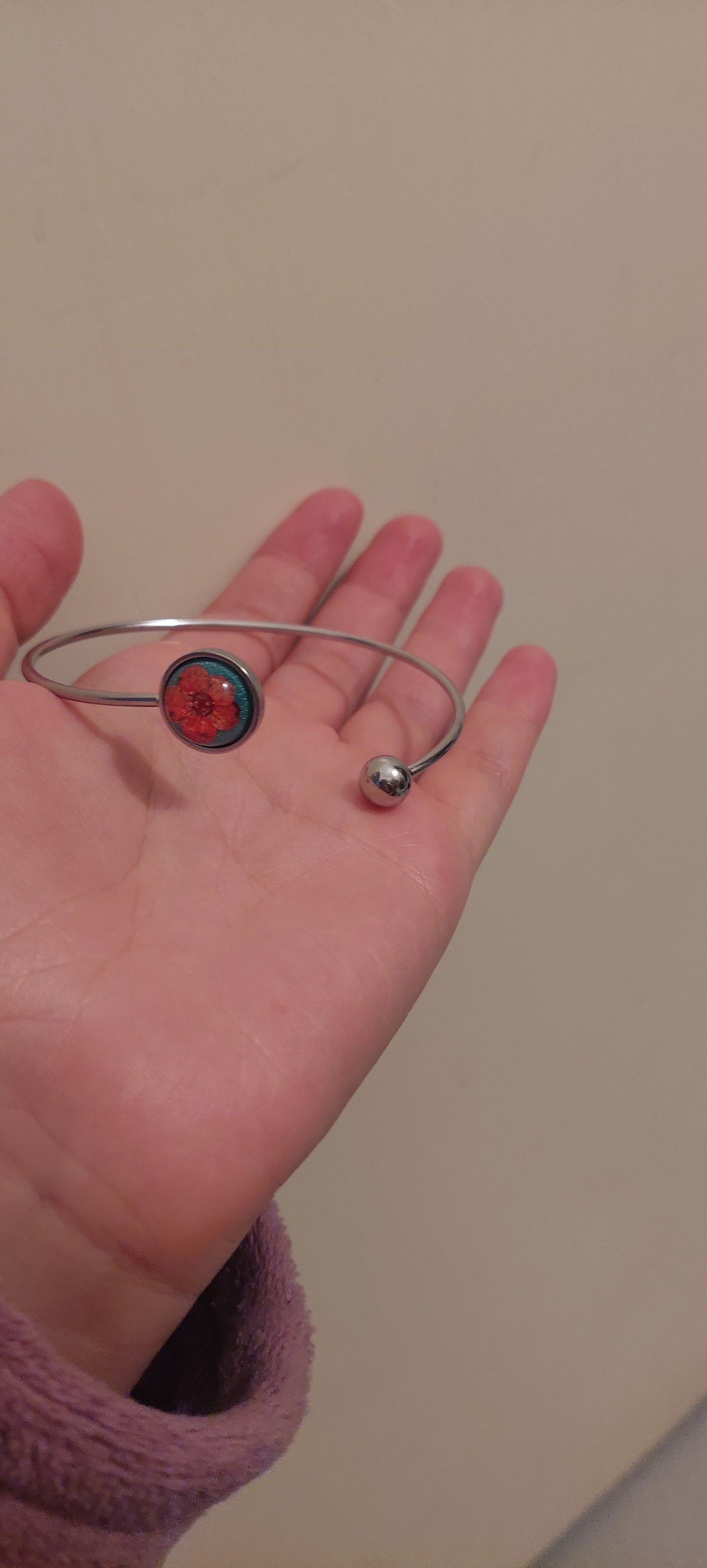 Real flower Bangle