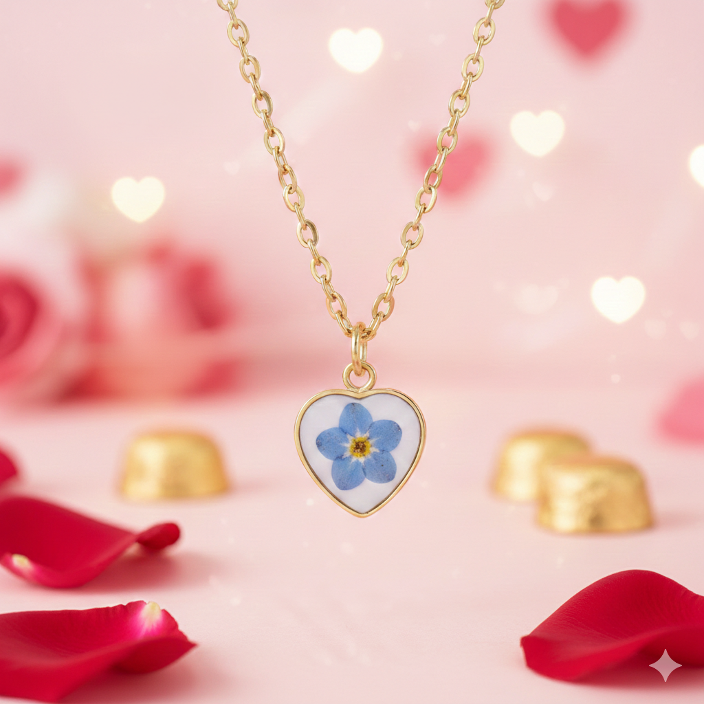 Forget me not necklace