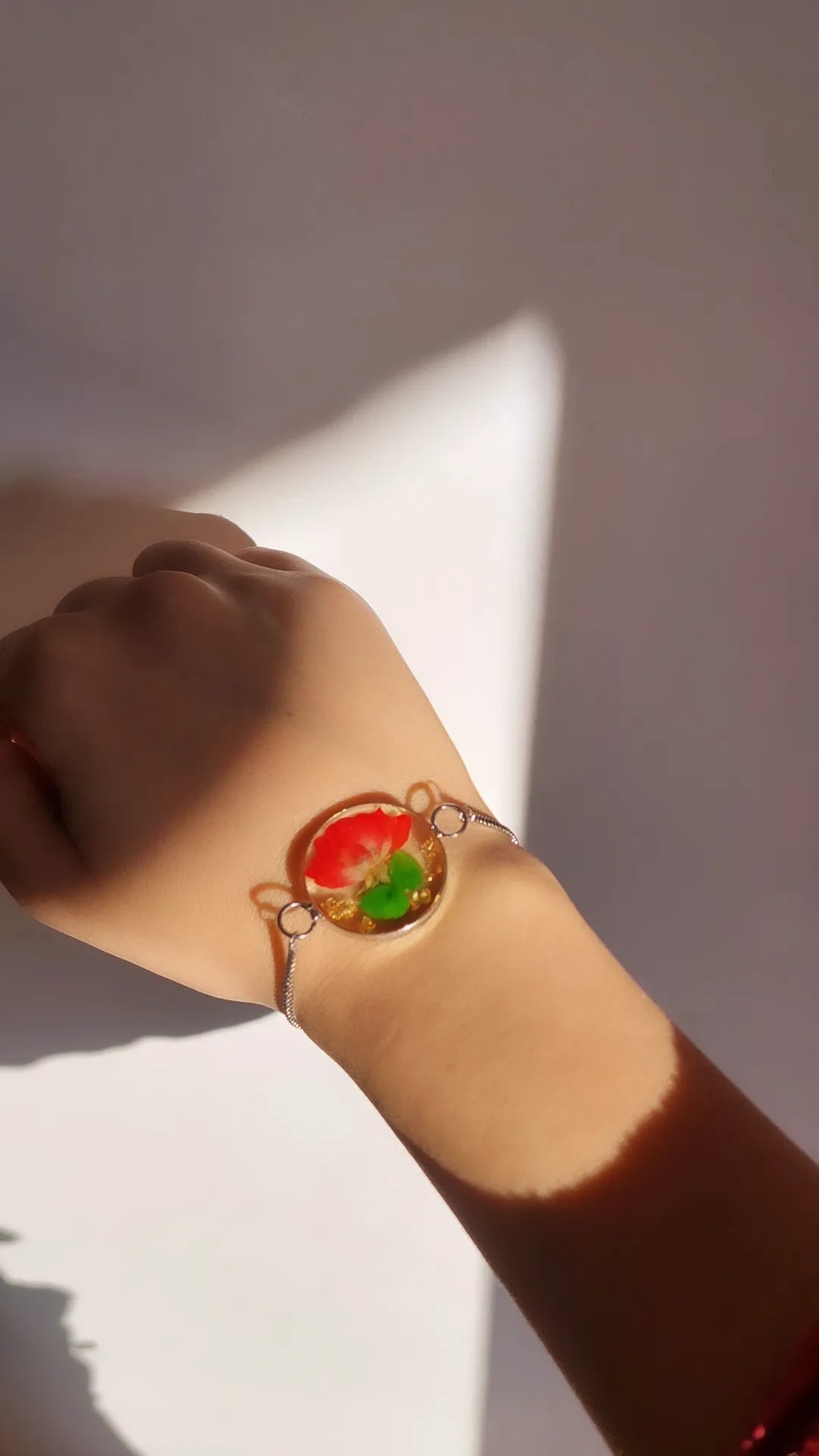 Red rose bracelet